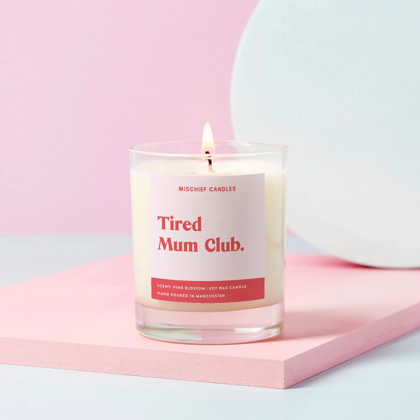 tired mum club candle