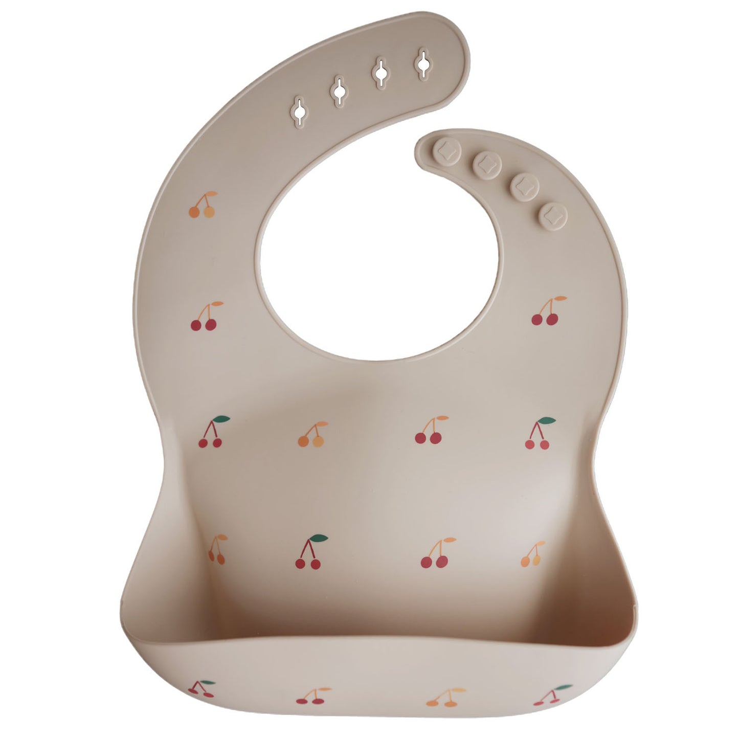 Cherries Mushie Silicone Bib