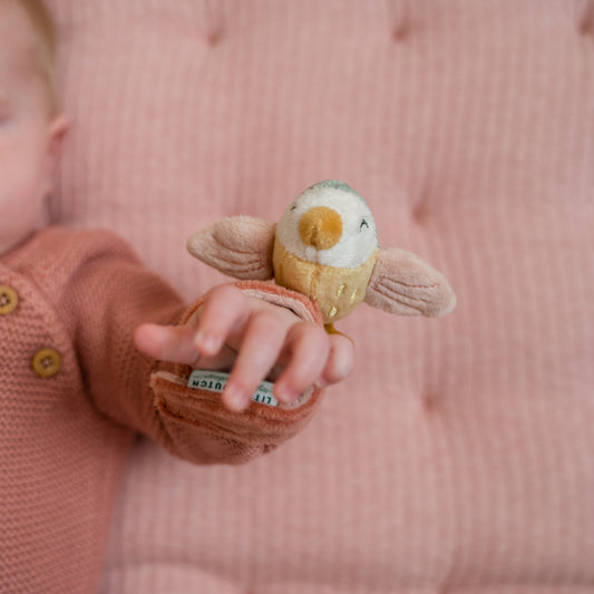 Little Dutch rattle bracelet - flowers & butterflies