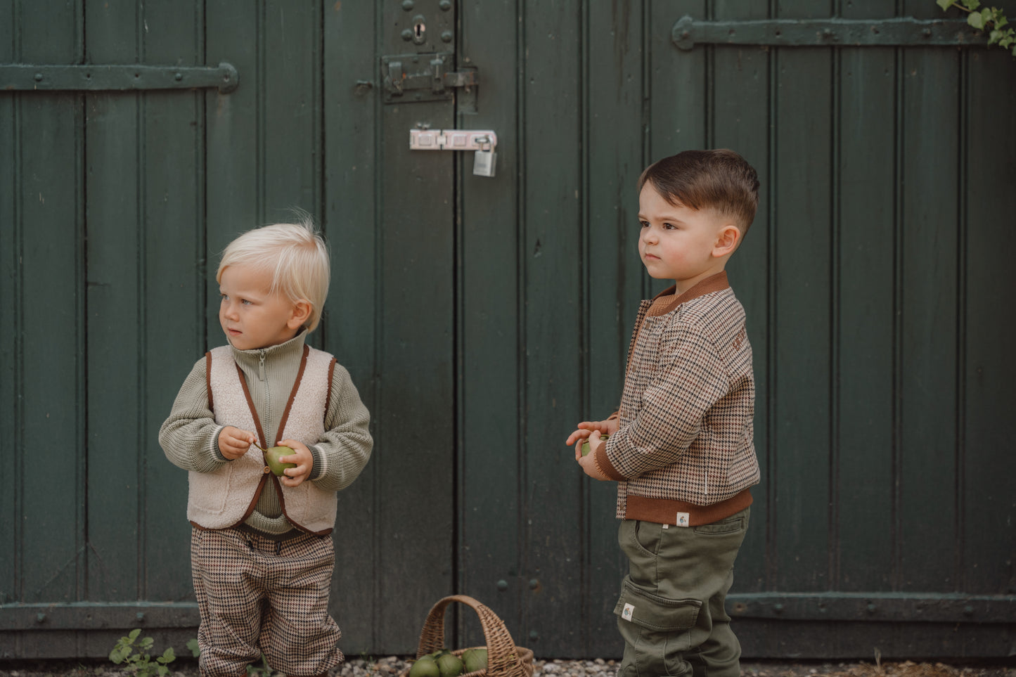 Teddy And Checked Gilet