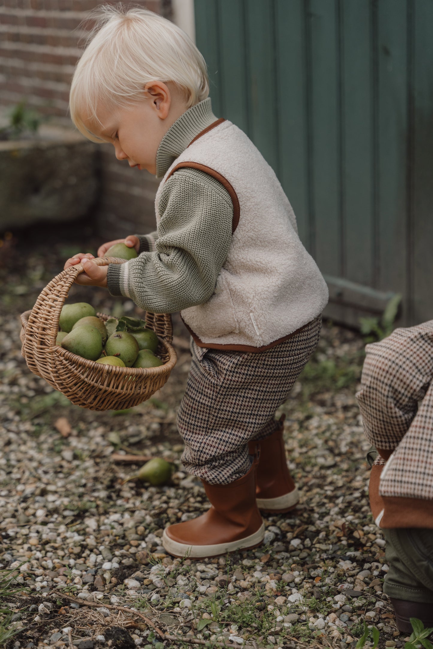 Teddy And Checked Gilet