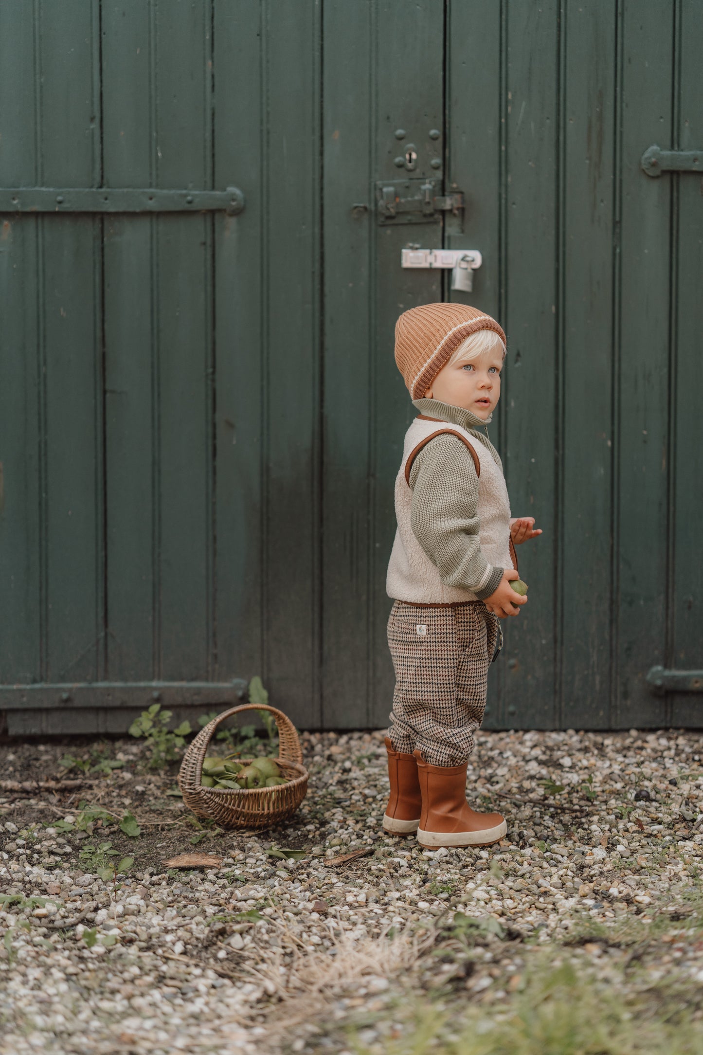 Teddy And Checked Gilet