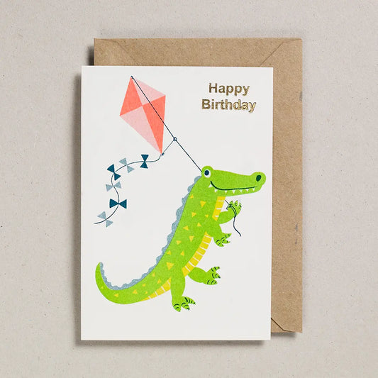 Happy Birthday Crocodile Card