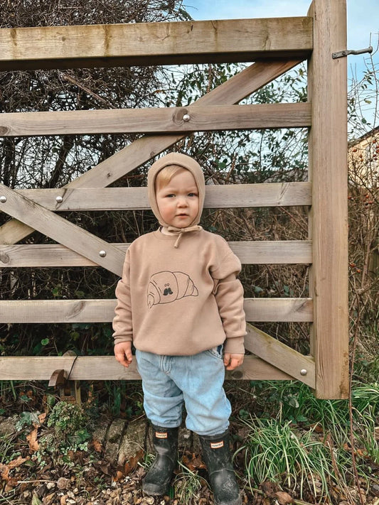 Croissant Sweatshirt - Taupe