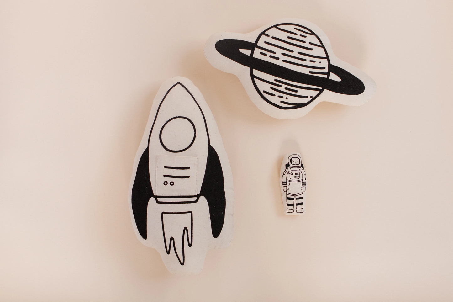 Rocket and astronaut cushion