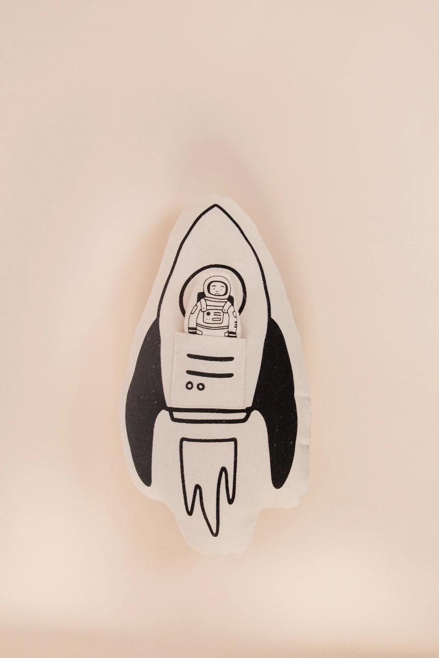 Rocket and astronaut cushion