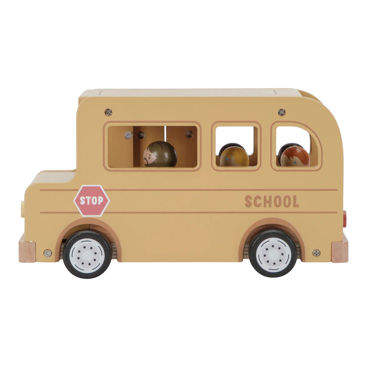 Little Dutch school bus with figures