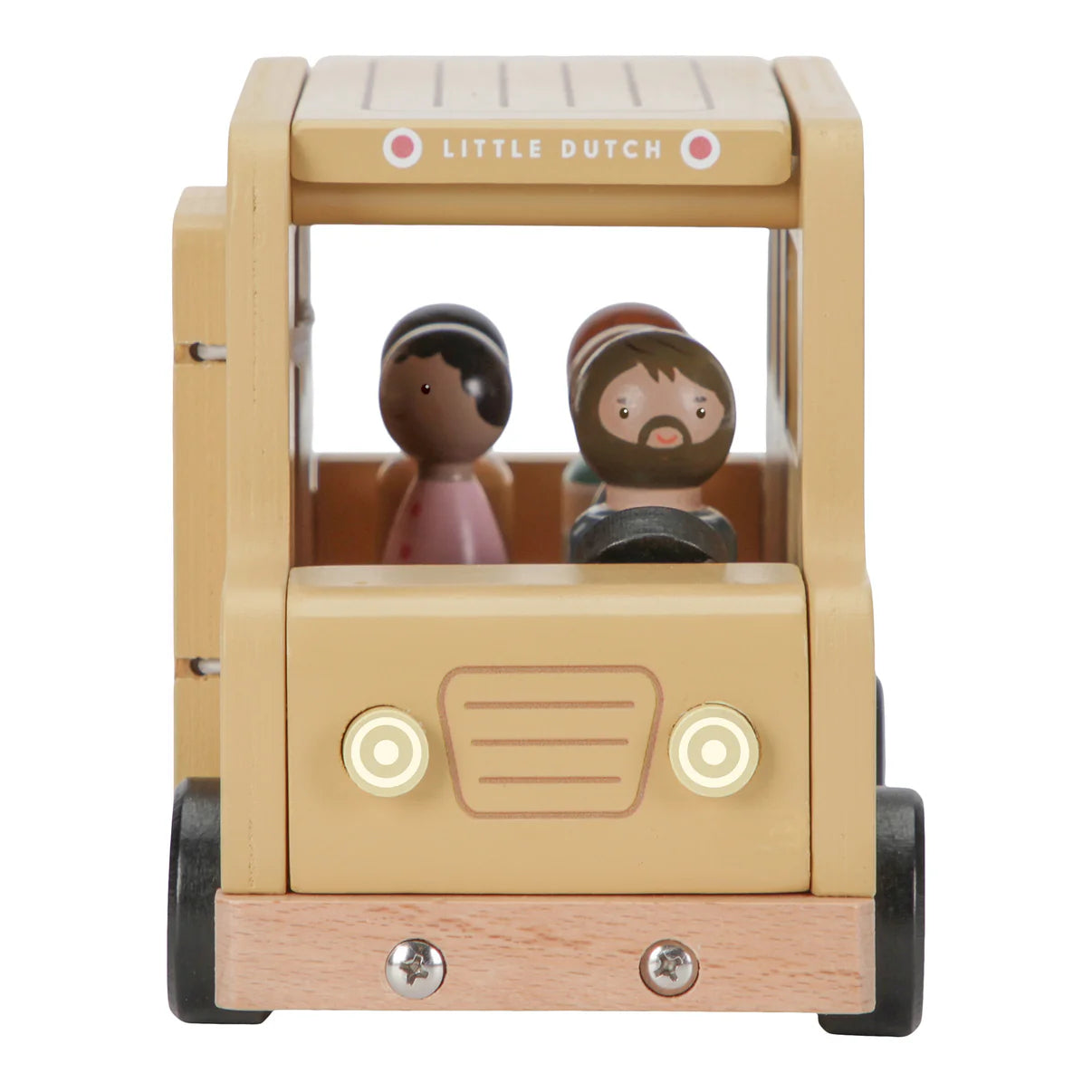 Little Dutch school bus with figures